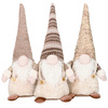 Skrzaty 35 cm ozdoba świąteczna, krasnal świąteczny, gnom zestaw 3 szt.