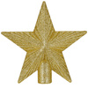 Szpic choinkę gwiazda 21 cm czubek brokatowy ozdoba świąteczna złota
