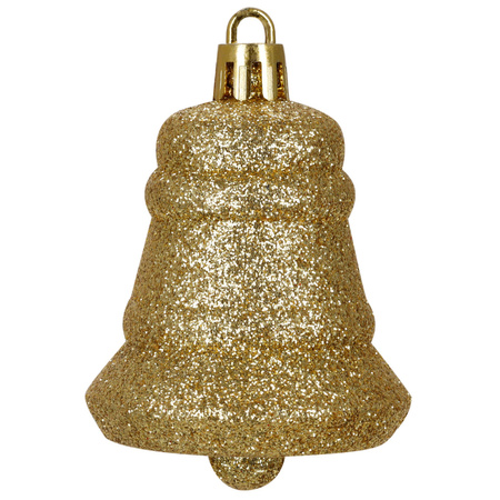 Bombki choinkowe, zestaw 100 szt. dekoracji do stroika nietłukące, złote