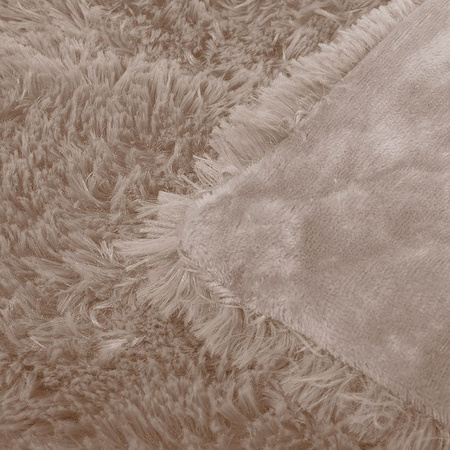 Poszewka dekoracyjna na poduszkę, włochacz 40x40cm brązowy