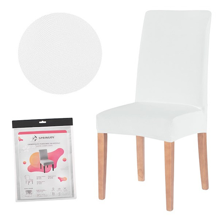 Pokrowiec na krzesło uniwersalny biały