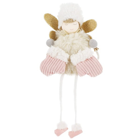 Figurka świąteczna aniołek ozdoba choinkowa lalka