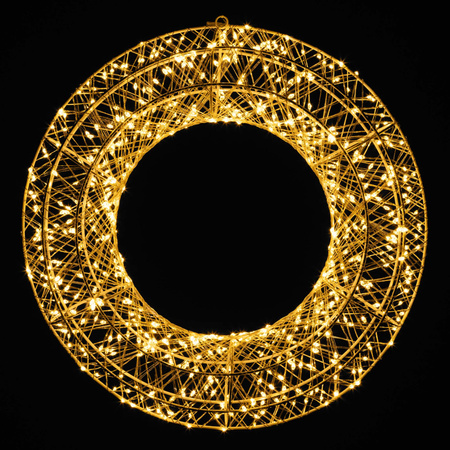 Wieniec świąteczny 720 LED dekoracja świetlna na drzwi 45 cm ciepły biały IP44