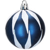 Bombki choinkowe 77 szt. granatowy zestaw choinkowy