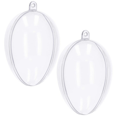 Bombki akrylowe 2 szt. 9 cm jajko faberge ozdoba decoupage