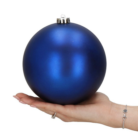 Bombki choinkowe 2 szt. ozdoby świąteczne zawieszki 15 cm granatowe