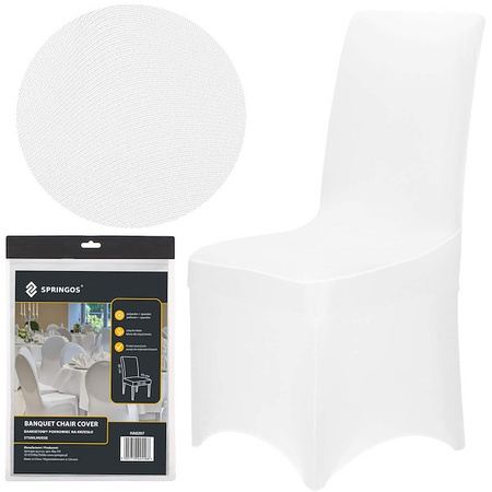 Pokrowiec bankietowy na krzesło uniwersalny biały 6 szt.