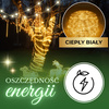 Wąż świetlny 480 Led biały ciepły 20m z programatorem IP44