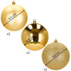 Bombki choinkowe 6 szt. dekoracje świateczne 11 cm złote