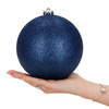 Duże bombki choinkowe 15 cm 3 szt. ozdoby świąteczne nietłukące niebieskie