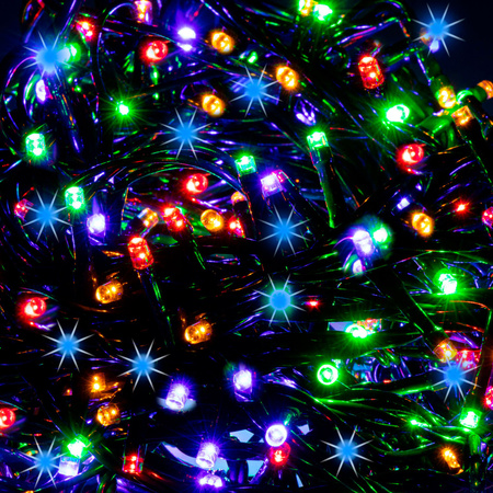 Lampki choinkowe 1000 LED multikolor niebieski flash 81,5 m światełka świąteczne zewnętrzne i wewnętrzne