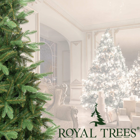 Choinka sztuczna Premium Royal Trees 220 cm świerk syberyjski z stojakiem, drzewko PE
