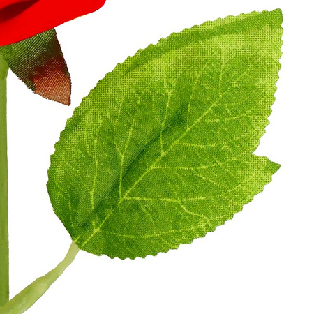 Wieczna róża na łodydze 27 cm z pudełkiem prezentowym sztuczny kwiat czerwony