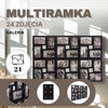 Ramka na zdjęcia 24 zdjęcia multiramka 10x15 czarna