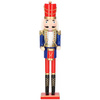 Dziadek do orzechów 51 cm drewniany żołnierzyk niebieski, figurka świąteczna