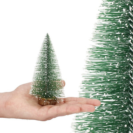 Choinka dekoracyjna sztuczne drzewko ozdoba świąteczna 15 cm zestaw 5 szt.