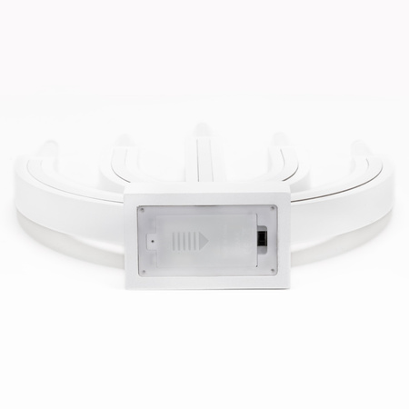 Świecznik adwentowy z 5 świecami Led bożonarodzeniowy świąteczny na baterie biały