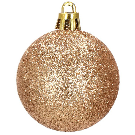 Bombki choinkowe 152 szt. ozdoby świąteczne rose gold