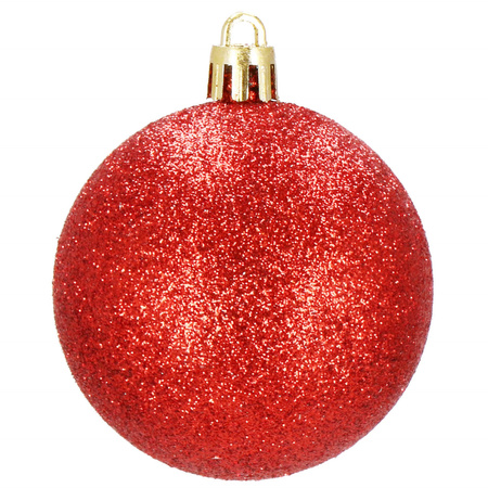 Bombki choinkowe 4 cm na choinkę 30 szt. czerwone
