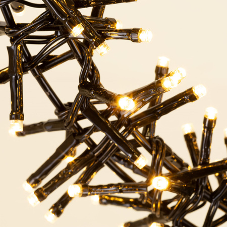 Wieniec świąteczny 300 LED dekoracja świetlna na drzwi 40 cm 8 trybów świecenia, IP44 ciepły biały