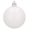 Bombki choinkowe 20 szt. ozdoby świąteczne zestaw 7 cm biały