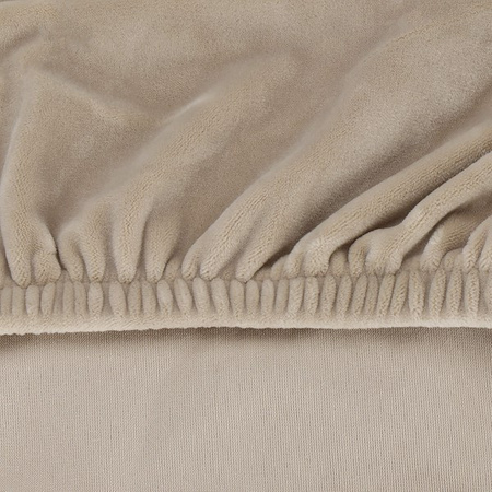 Pokrowiec na krzesło uniwersalny ciemny beżowy