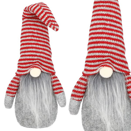 Para krasnali 30cm ozdoba świąteczna, skrzat świąteczny, gnom w paski