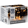 Lampki choinkowe zewnętrzne, wewnętrzne 500 led biały ciepły 27,5 m światełka świąteczne