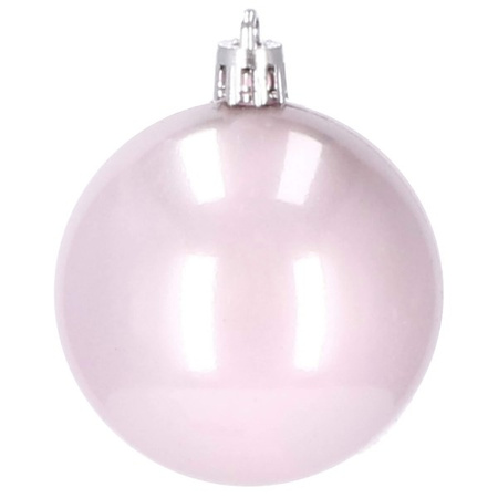 Bombki choinkowe 100 szt. ozdoby świąteczne różowy