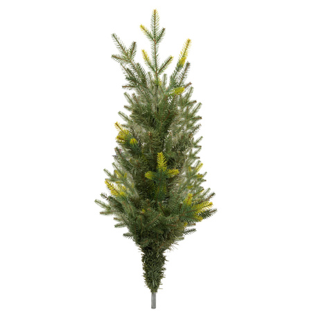 Choinka sztuczna na pniu jak żywa 220 cm świerk naturalny gęsta nowoczesna