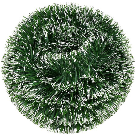 Łańcuch na choinkę 6m zielono-biały, girlanda choinkowa, średnica 10cm