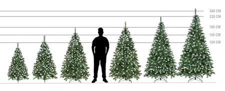 Choinka sztuczna 120 cm sosna diamentowa ośnieżona jak żywa