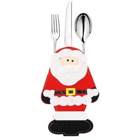 Pokrowce na sztućce 6 szt. świąteczne etui, ozdoba świąteczna