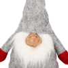 Skrzat 38 cm ozdoba świąteczna, krasnal świąteczny, gnom szary