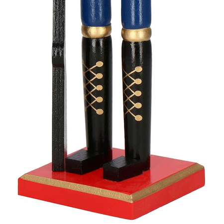 Dziadek do orzechów 50 cm drewniany żołnierzyk z karabinem multikolor, figurka świąteczna