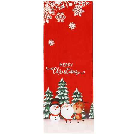 Pokrowiec na butelkę, świąteczne etui na wino czerwone