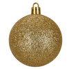 Bombki choinkowe, zestaw 100 szt. dekoracji do stroika nietłukące, złote