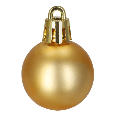 Bombki choinkowe złote 11 szt. zestaw gwiazda, łańcuch koraliki, bombki brokatowe