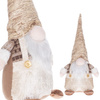 Mikołaj 35cm ozdoba świąteczna, krasnal świąteczny, gnom złoty