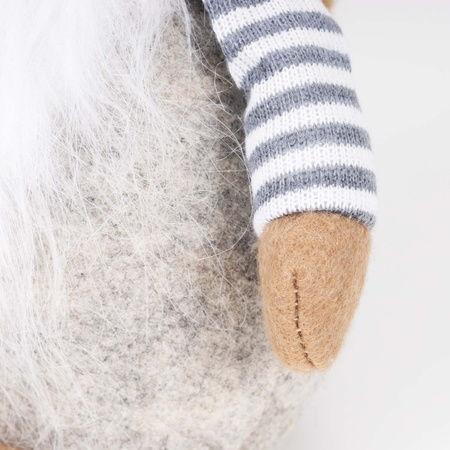 Skrzat świąteczny 52 cm figurka krasnal stojący gnom ozdoba bożonarodzeniowa