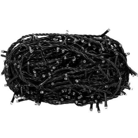 Lampki choinkowe 25,5 m biały ciepły, flash biały zimny 300 led oświetlenie świąteczne IP44