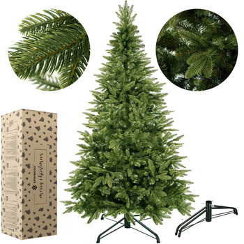 Choinka sztuczna premium 220 cm świerk kaukaski PE jak żywy