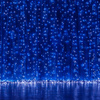 Kurtyna świetlna z pilotem 306 led girlanda, lampki wewnętrzno-zewnętrzne sople niebieski