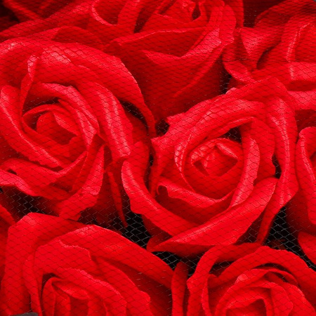 Mydlany bukiet róż 32 szt. kwiaty do kąpieli czerwone