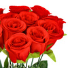 Bukiet sztucznych róż 12 kwiatów dekoracyjne czerwone