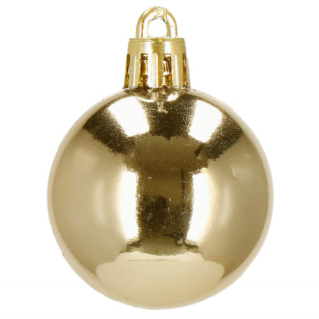 Bombki choinkowe 20 szt. szampański 4 cm zestaw choinkowy