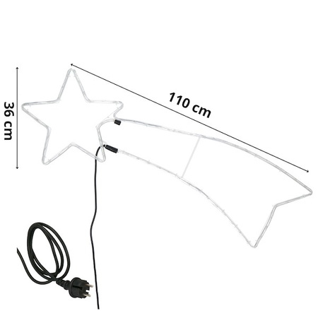 Gwiazda betlejemska 72 LED lampki biały ciepły ozdoba świąteczna