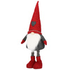 Skrzat 50-70cm ozdoba świąteczna, krasnal świąteczny, gnom szary na teleskopowych nóżkach