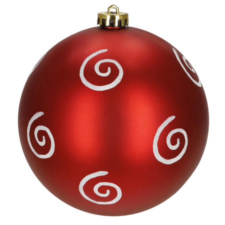 Duże bombki choinkowe 15 cm 3 szt. ozdoby świąteczne nietłukące czerwone