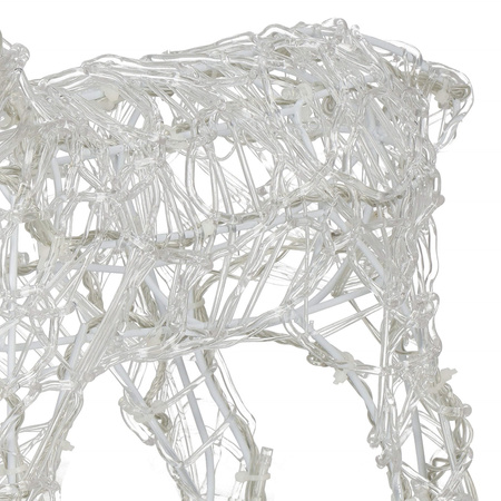 Renifer Led świąteczny 100 LED świetlna dekoracja biały ciepły